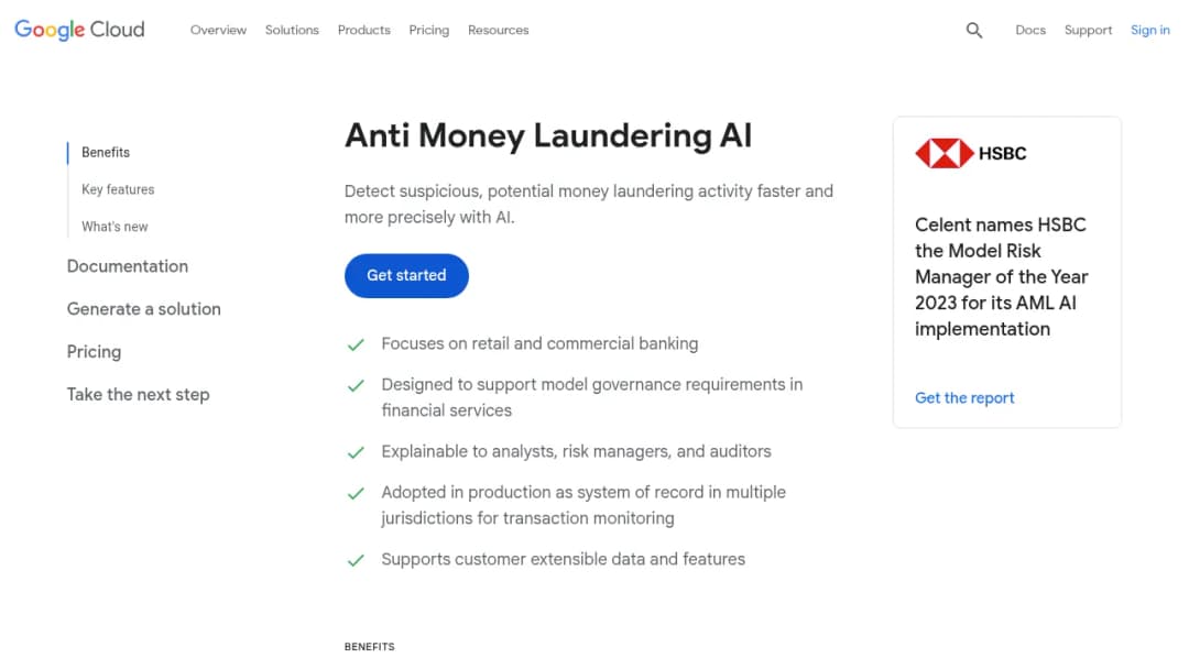 Anti Money Laundering AI screenshot