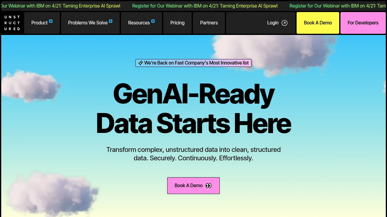 Unstructured screenshot