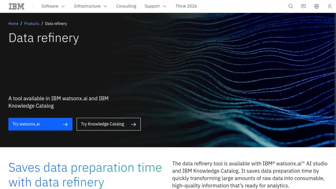 IBM Data Refinery screenshot