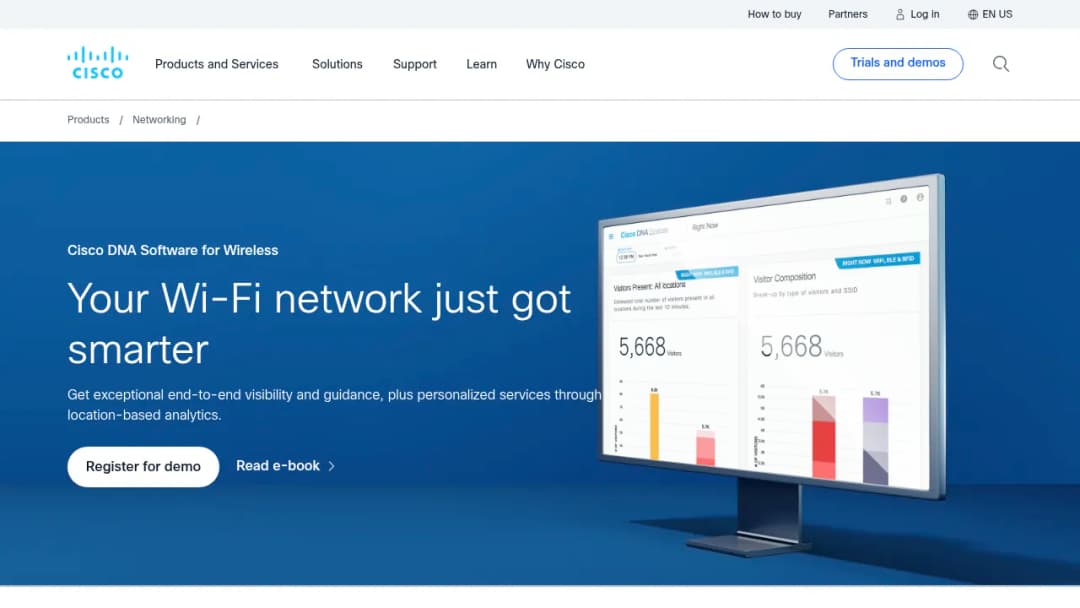 Cisco DNA for Wireless screenshot