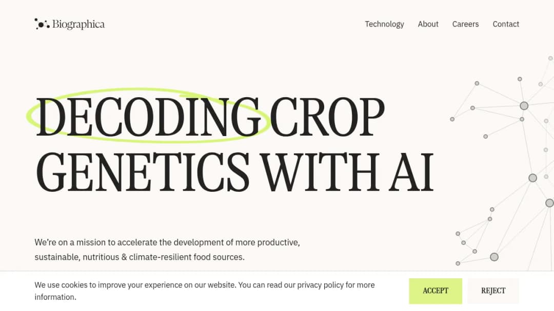 Biographica screenshot
