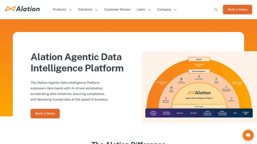 Alation Agentic DI Platform screenshot