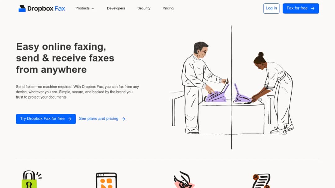 Dropbox Fax screenshot