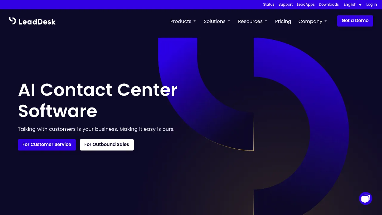 LeadDesk screenshot