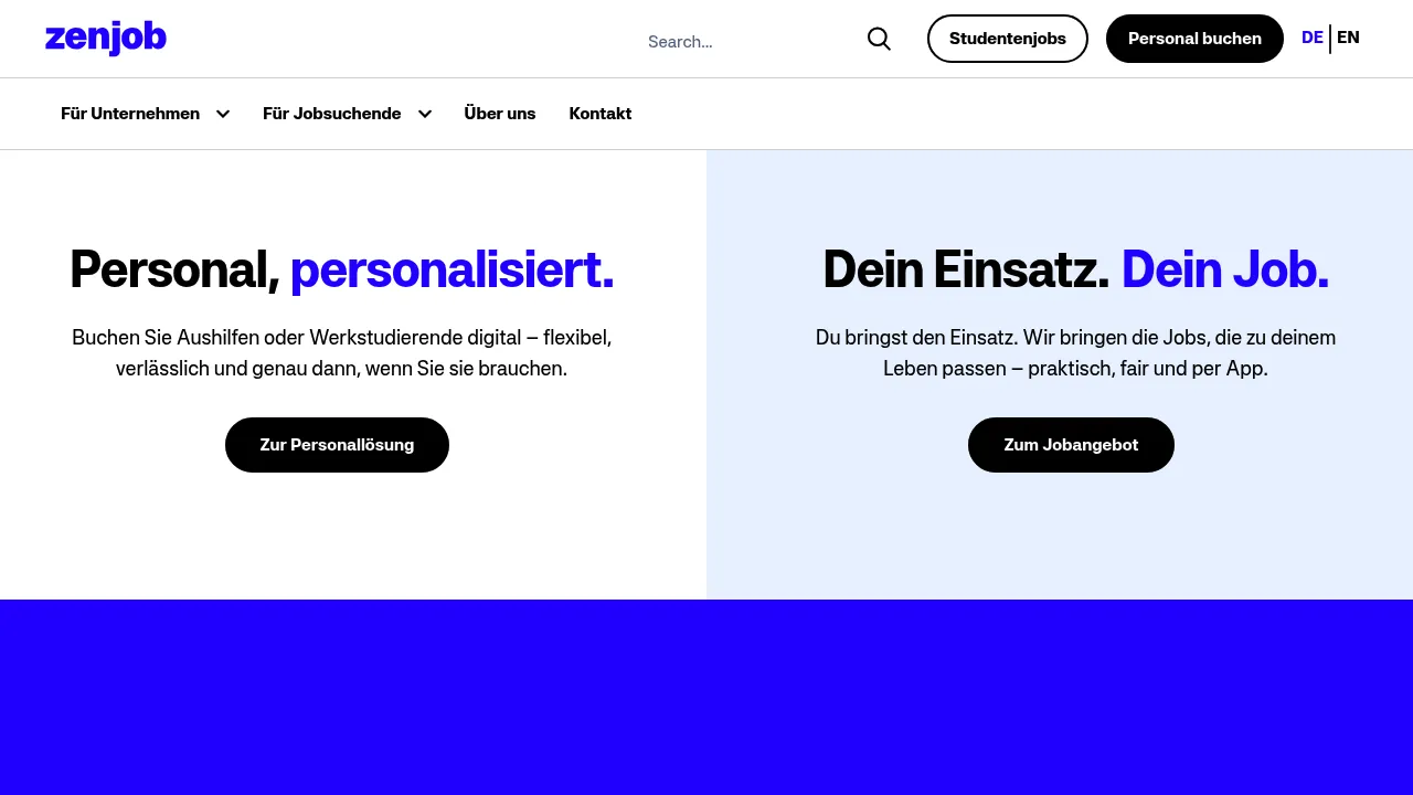 Zenjob screenshot