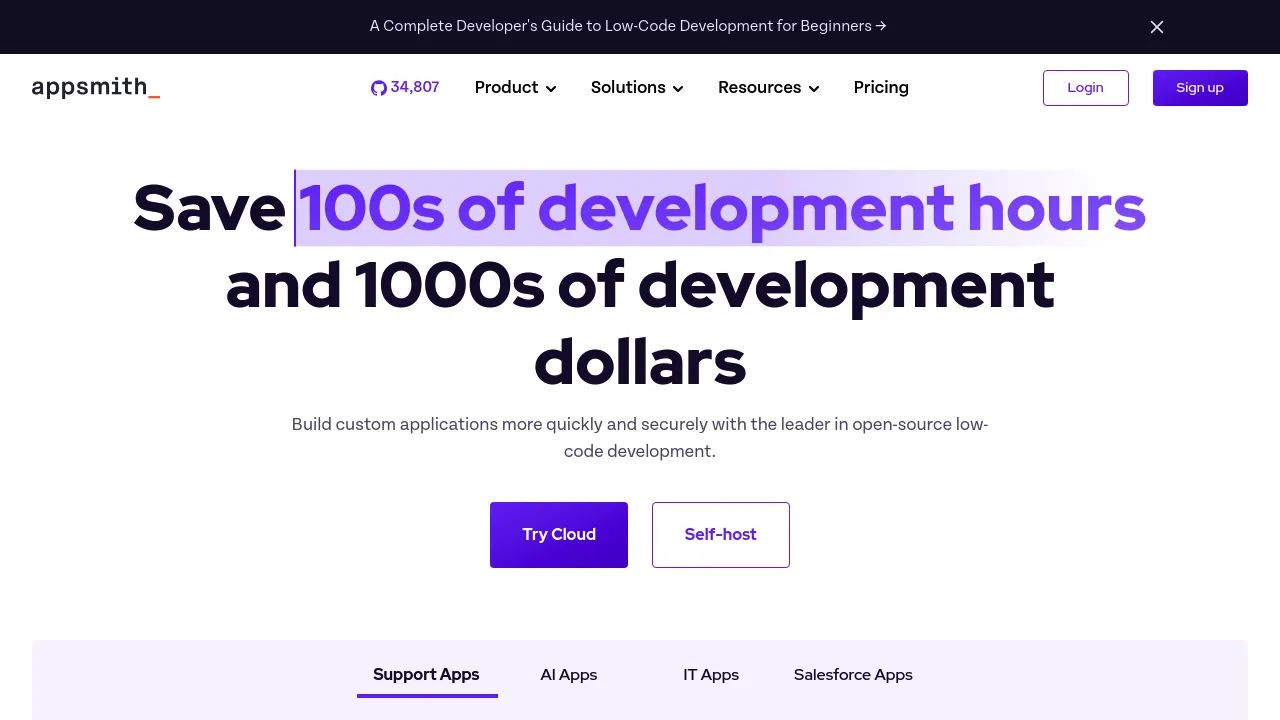 Appsmith screenshot