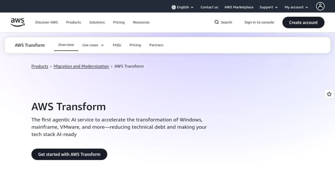 AWS App2Container screenshot