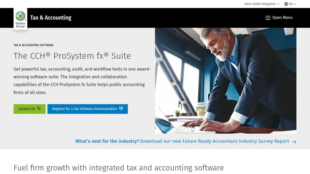 Wolters Kluwer CCH® ProSystem fx® screenshot