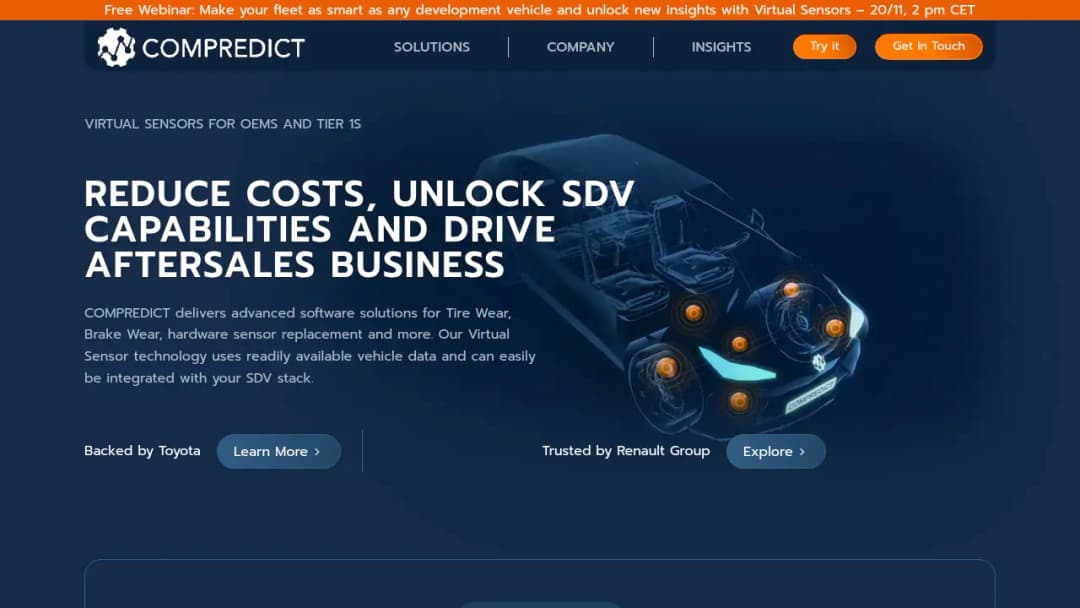Compredict screenshot