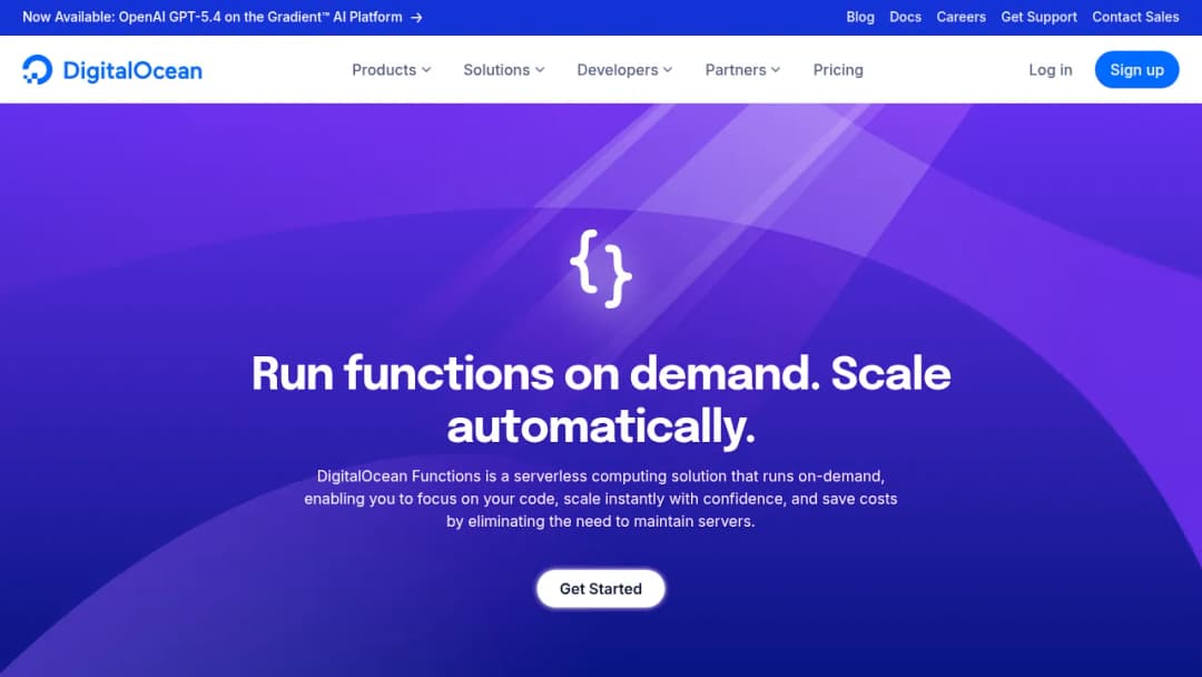 DigitalOcean Functions screenshot