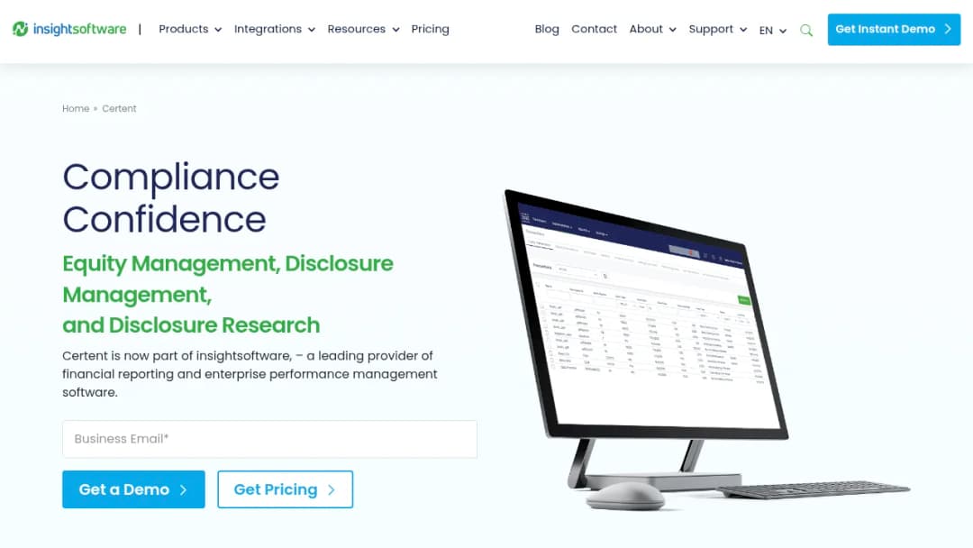 insightsoftware Certent screenshot
