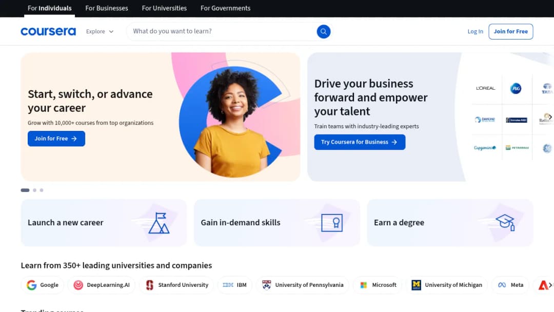 Coursera screenshot