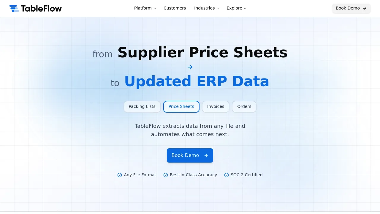 TableFlow screenshot