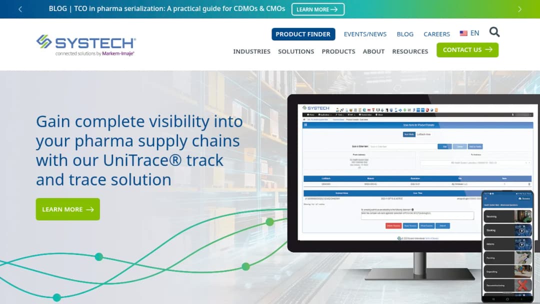 Systech International screenshot