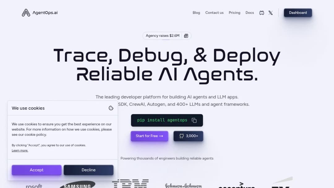 AgentOps screenshot