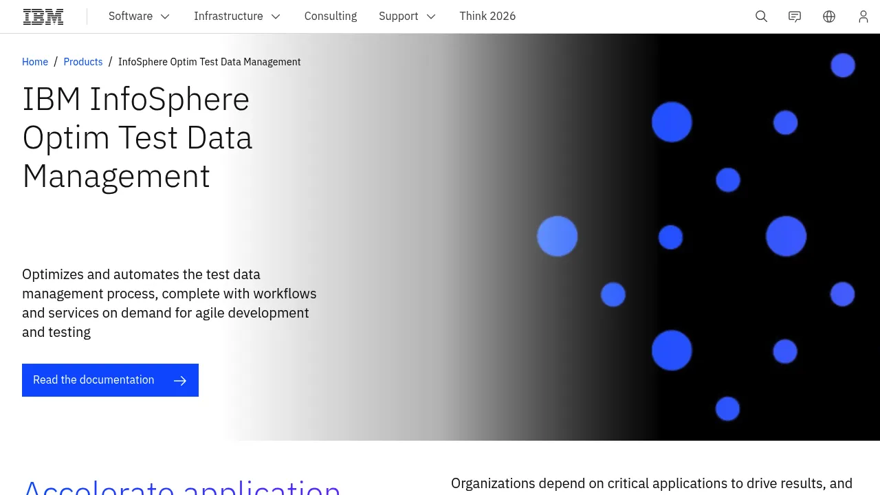 IBM Infosphere Optim Test Data Management screenshot