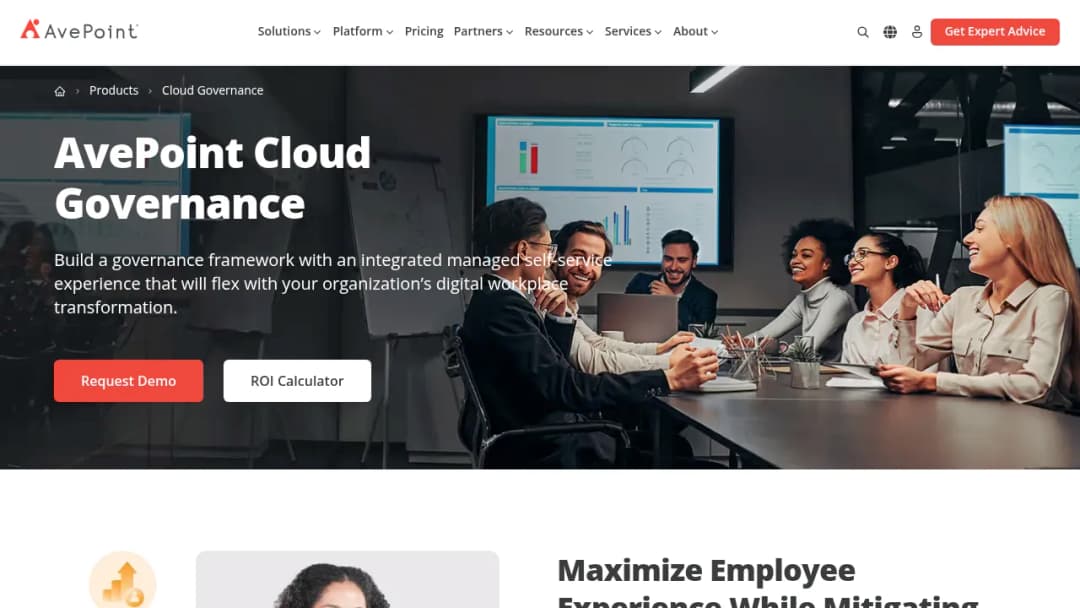 AvePoint Cloud Governance screenshot