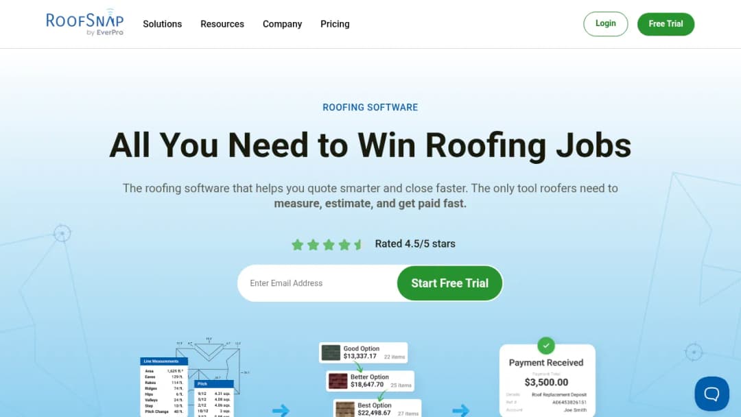 Roofsnap screenshot