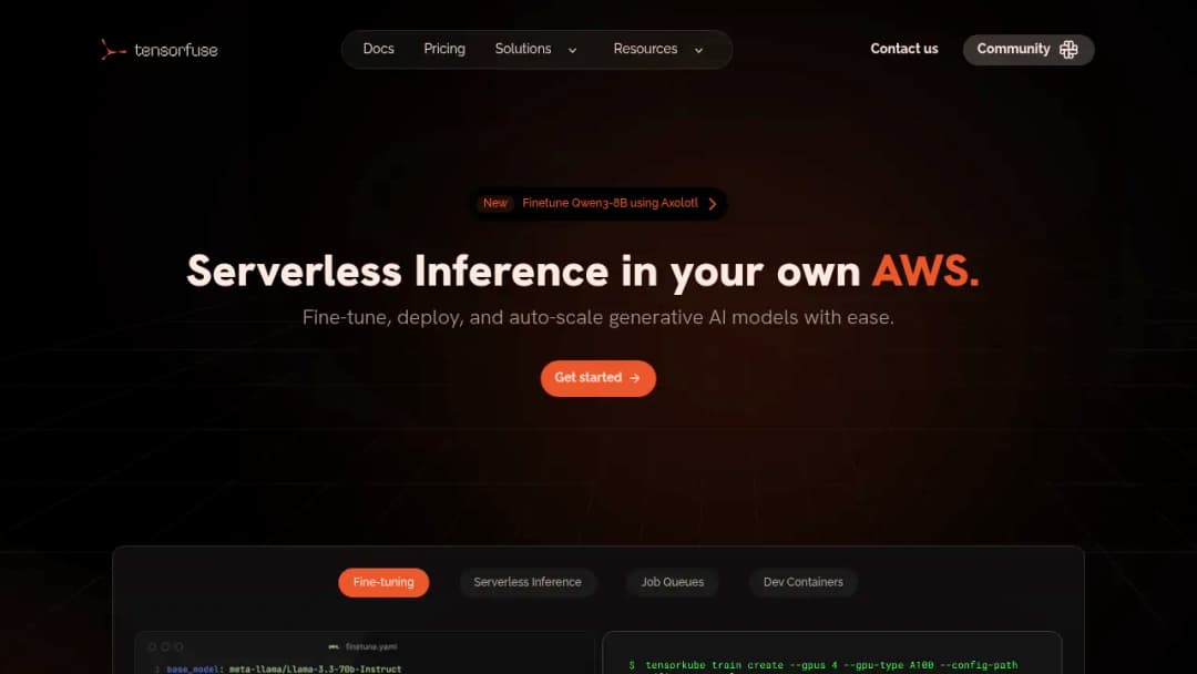 TensorFuse screenshot