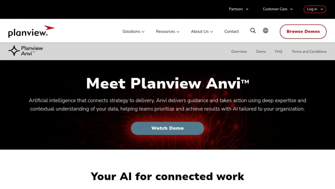 Planview Anvi™ screenshot