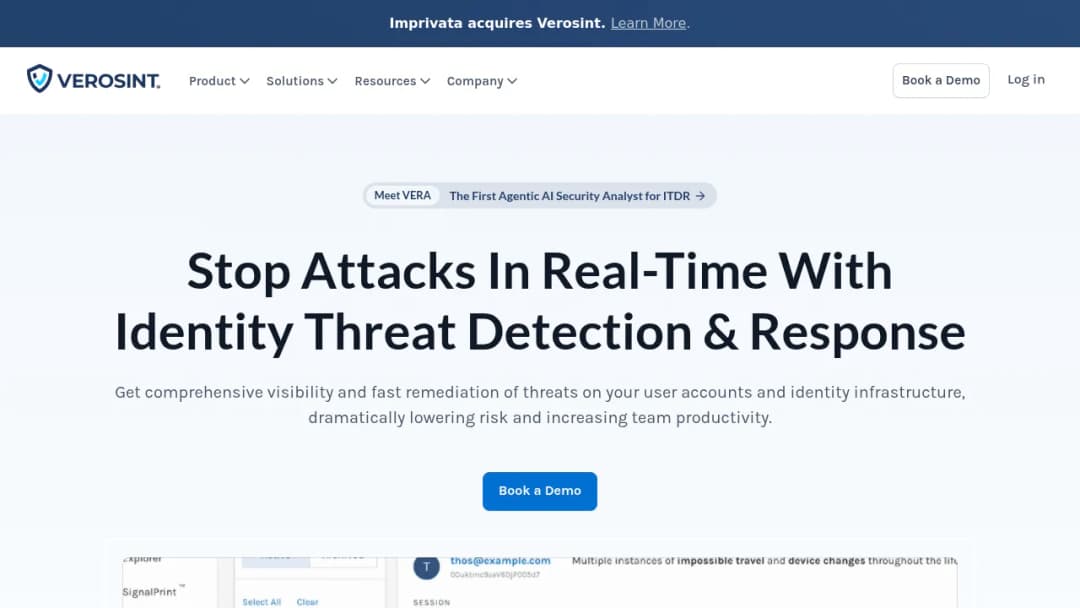 Verosint screenshot