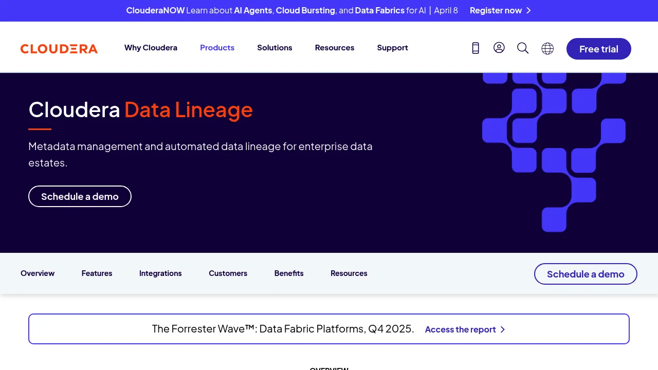 Cloudera Data Lineage screenshot