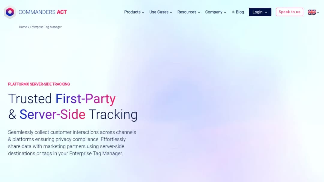 Commanders Act Enterprise Tag Manager screenshot