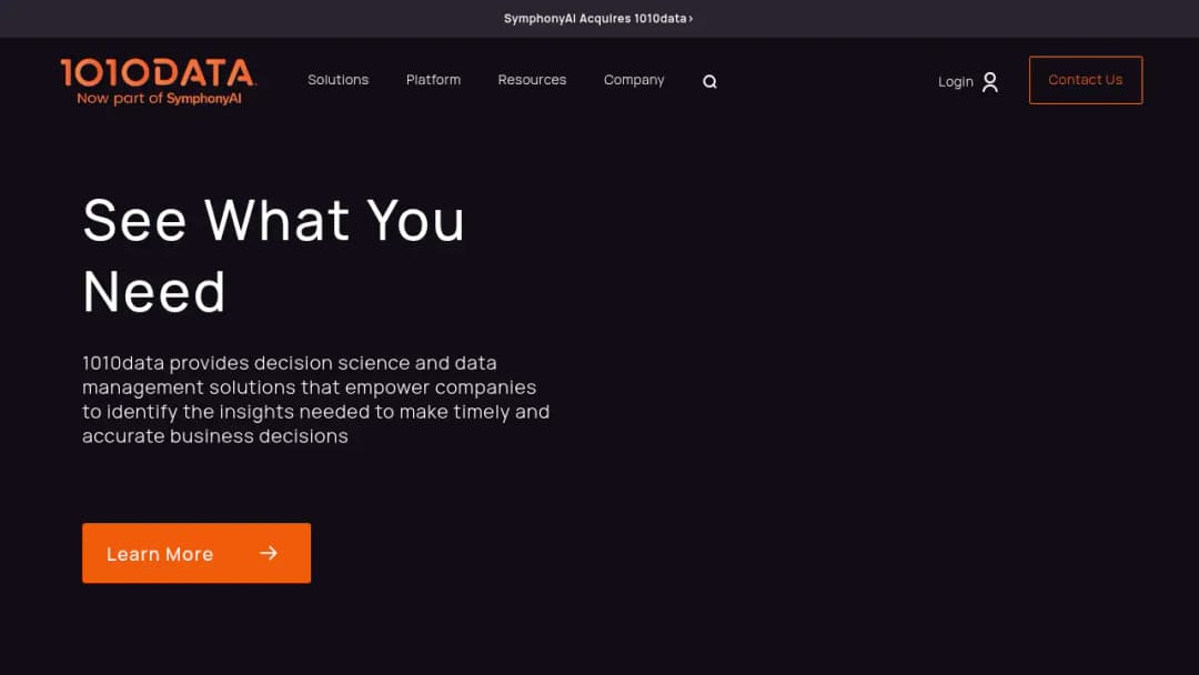 1010data screenshot