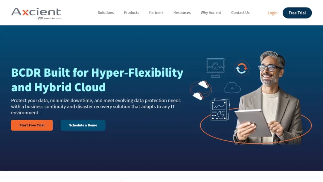 Axcient screenshot