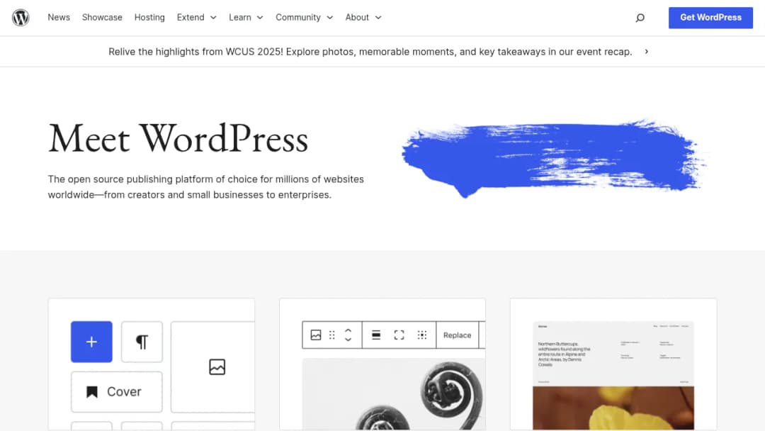 WordPress screenshot