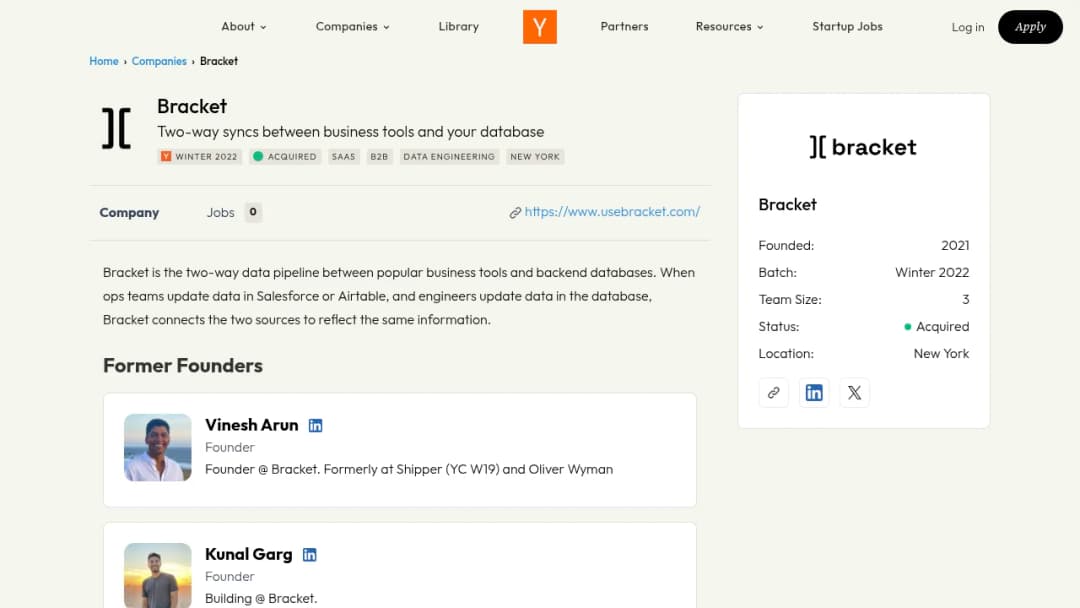 Bracket screenshot