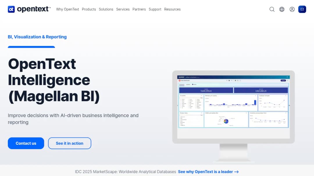 OpenText Intelligence screenshot
