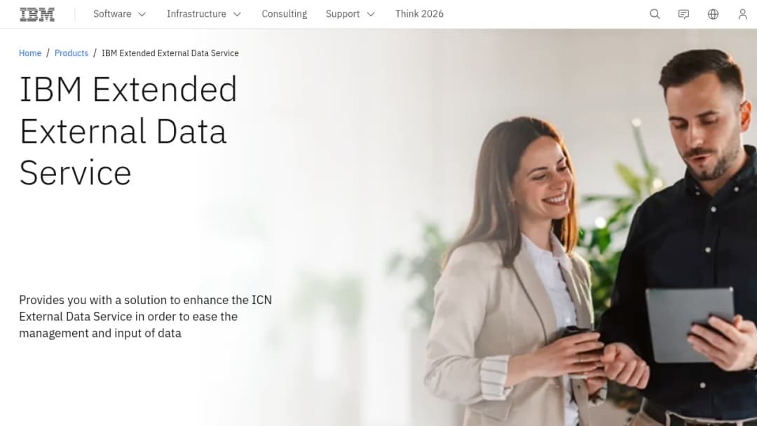 IBM Extended External Data Service screenshot