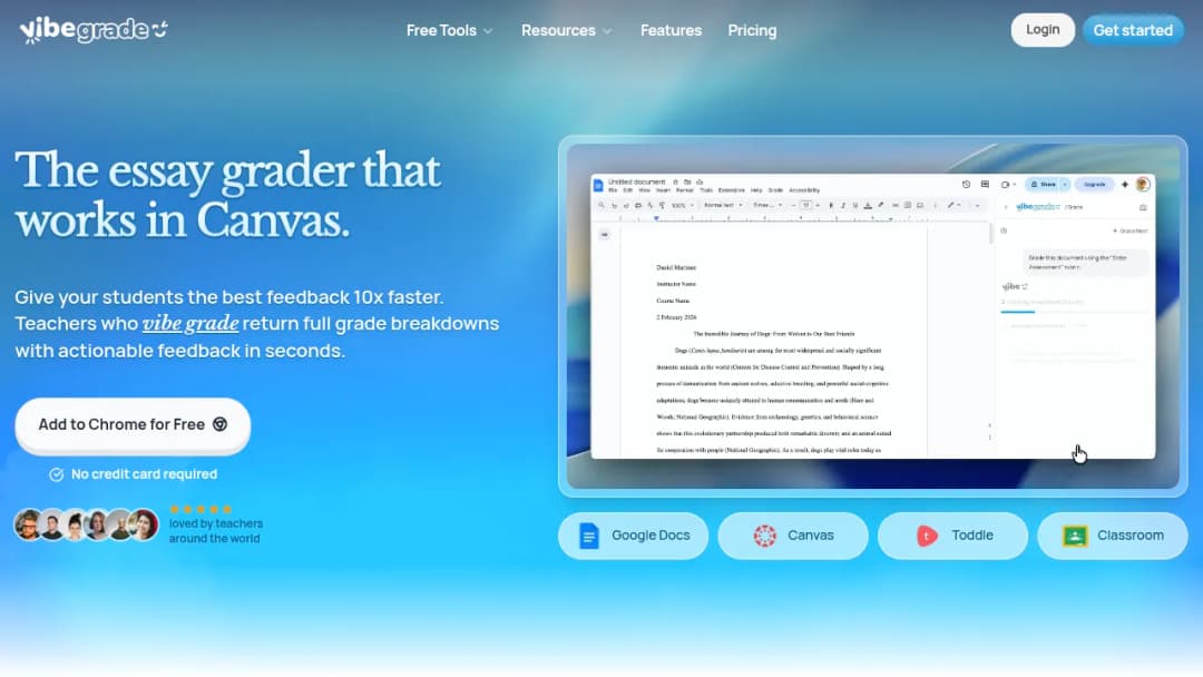 VibeGrade screenshot