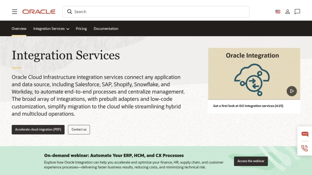 Oracle Integration MCP gateway capability screenshot
