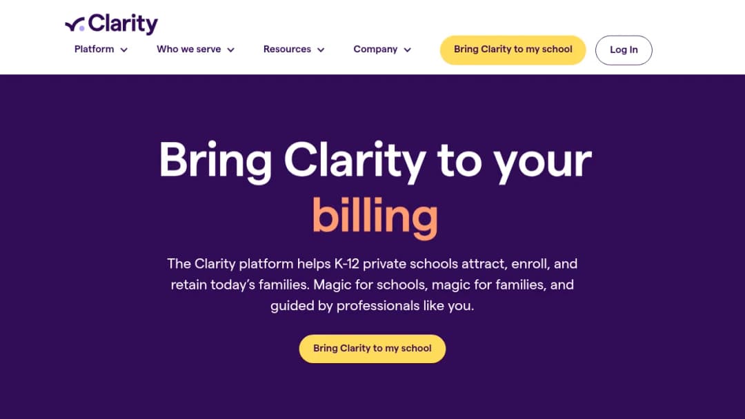 Clarity screenshot