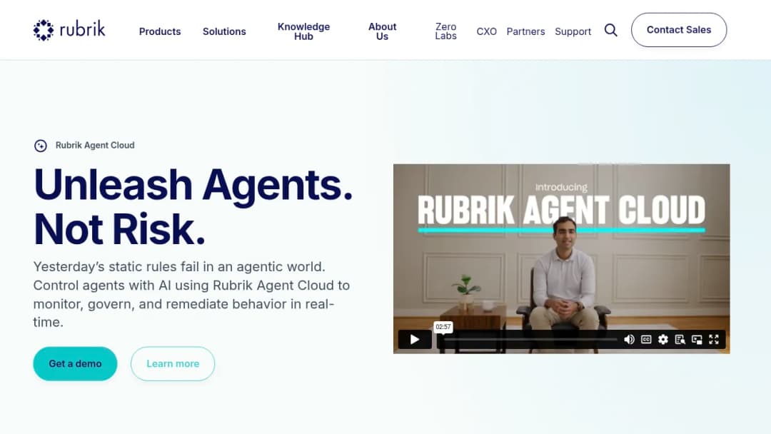 Rubrik Agent Cloud screenshot