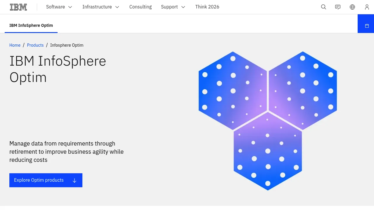 IBM Infosphere Optim screenshot
