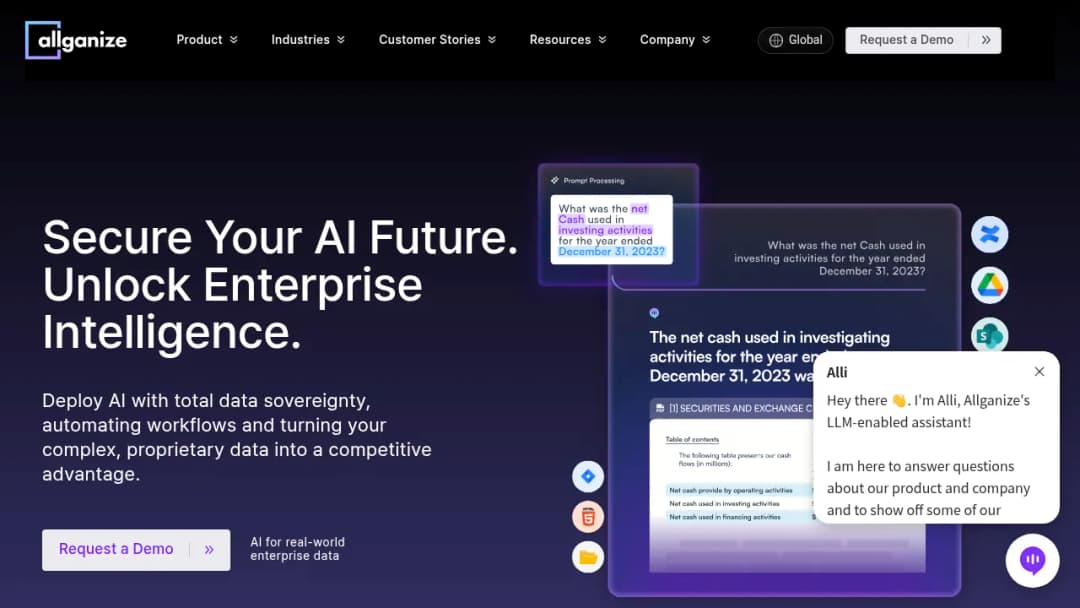 Allganize screenshot