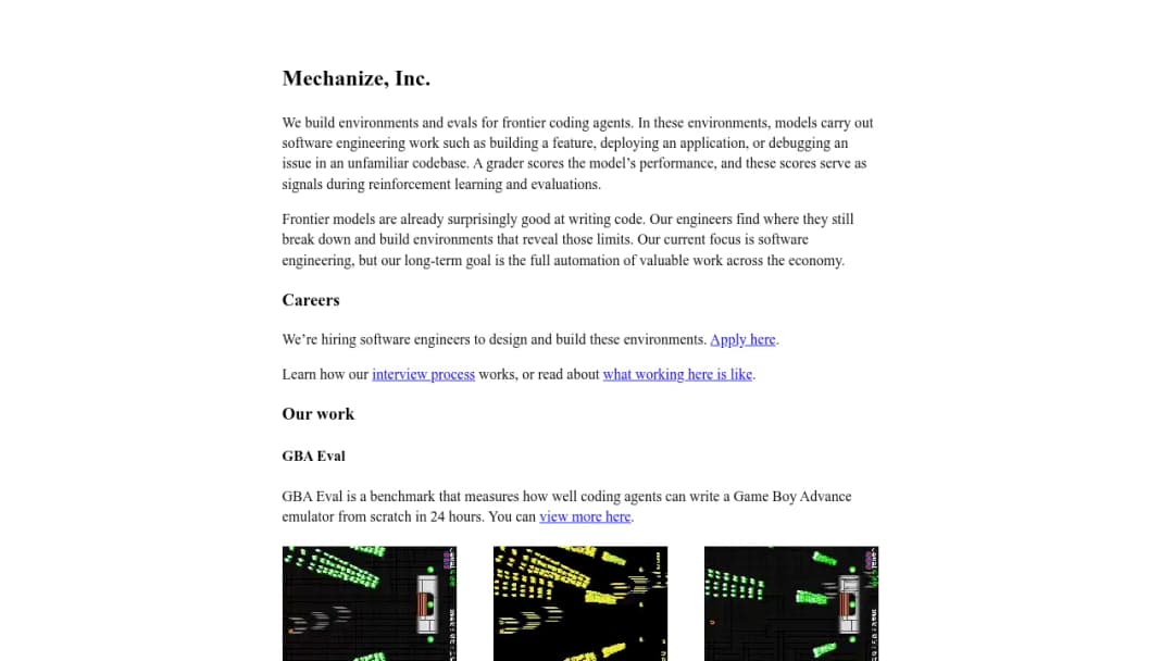 Mechanize screenshot