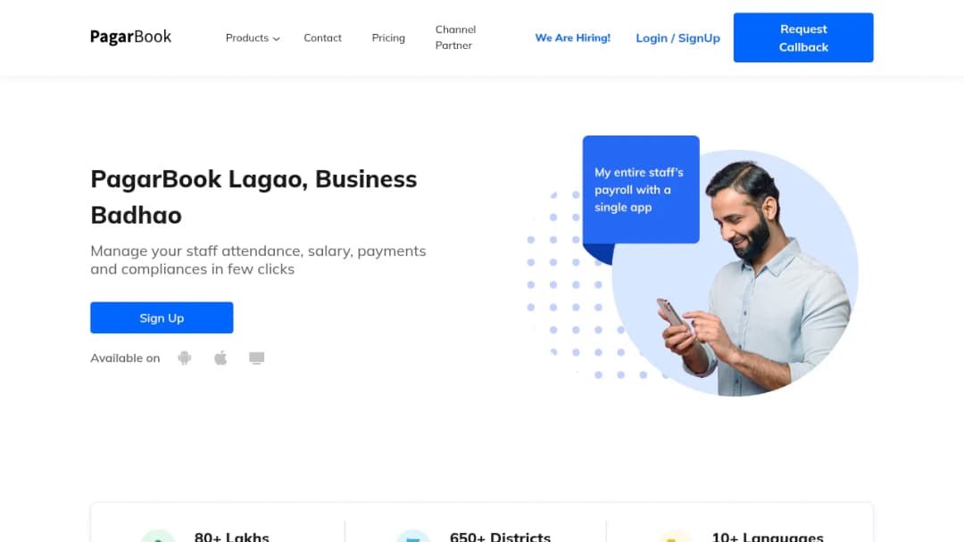 Pagarbook screenshot