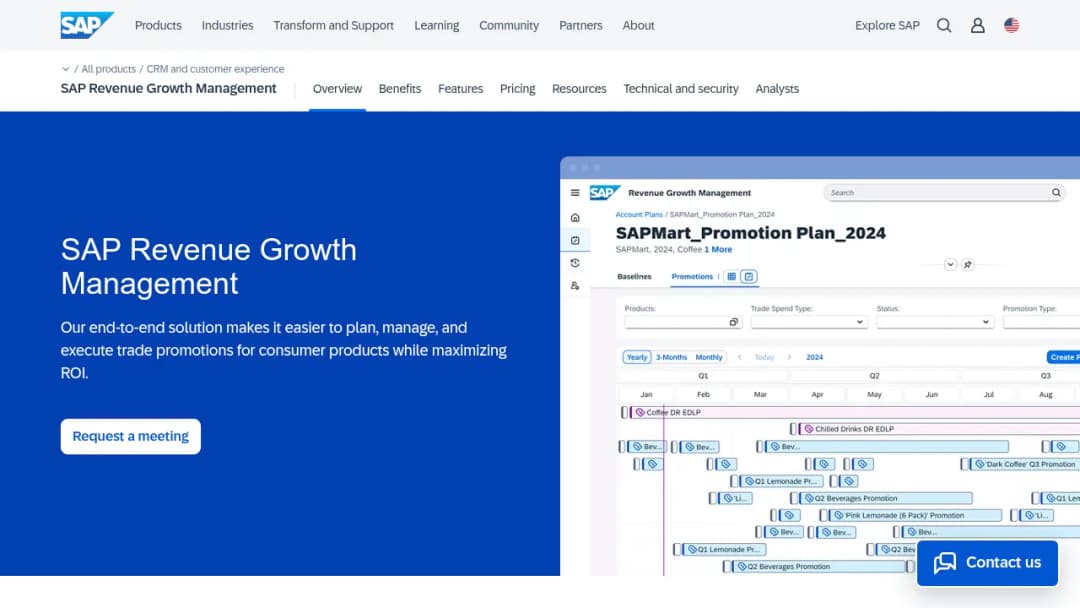 SAP Revenue Growth Management screenshot