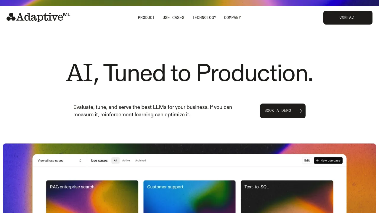 Adaptive ML screenshot