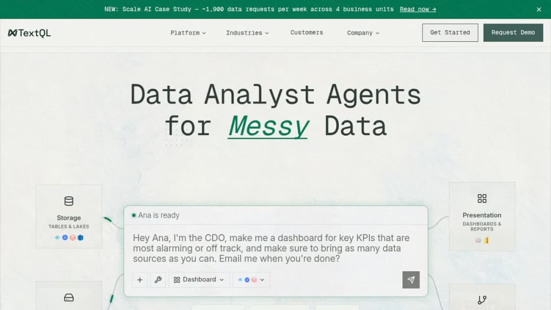 TextQL screenshot