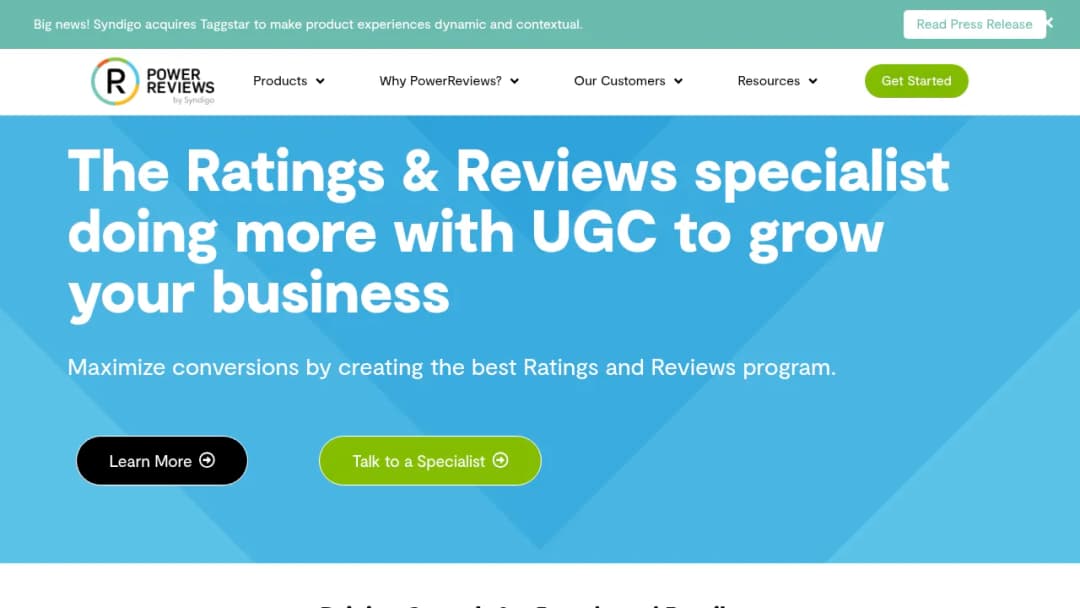 PowerReviews screenshot