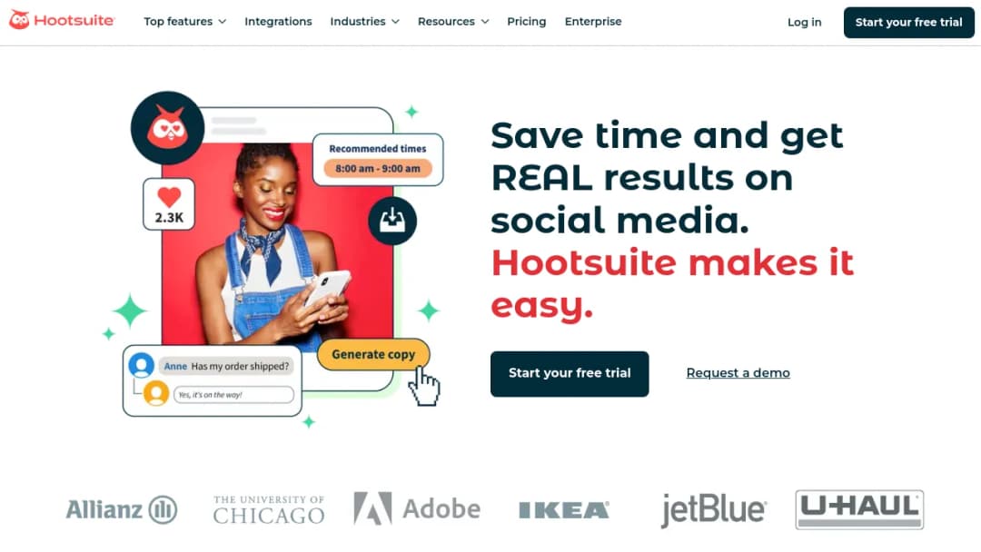 Hootsuite screenshot