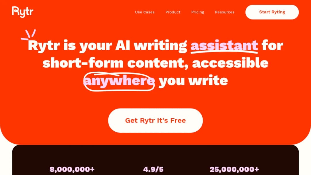 Rytr screenshot