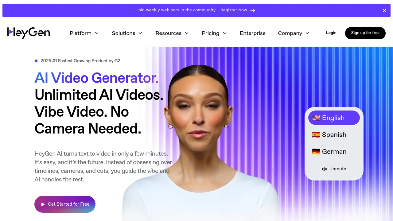 HeyGen screenshot