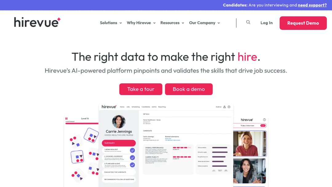 HireVue screenshot
