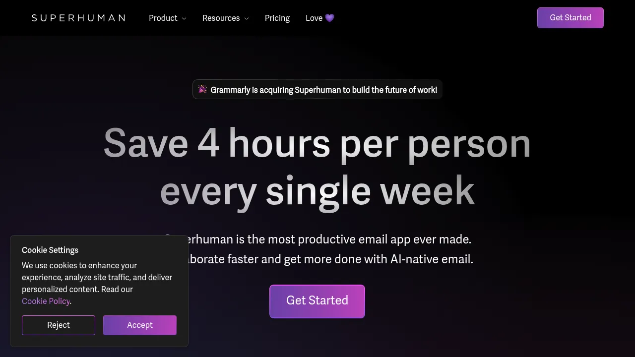 Superhuman screenshot